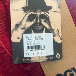 One Teaspoon Hot Pink Cord Iggys